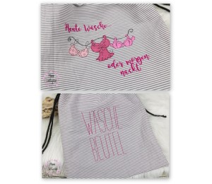 Stickserie - Wäscheleine inkl. Schriftzug & ITH Beutel